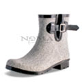 View detail information about 'Droplet - Grey/White Herringbone' - Boots