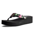 View detail information about 'Luau - Black-Pink Floral' - Sandals